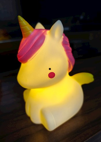 Renkli Unicorn Gece Lambası - Görsel 3