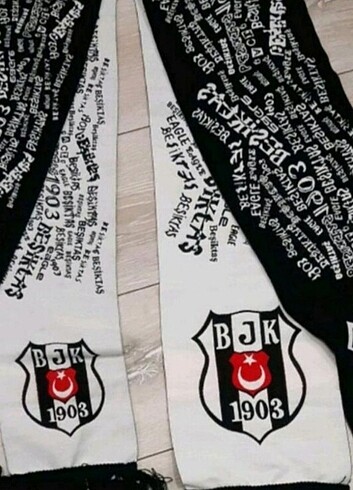  Beden siyah Renk Beşiktaş atkı 