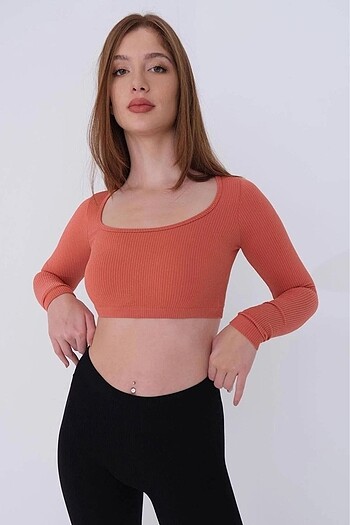 Addax Seamless Crop Bluz