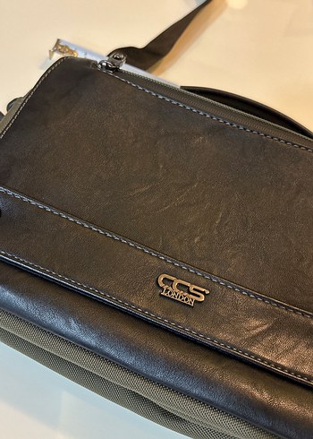 ÇÇS Siyah Minimal Erkek Omuz Çantası
