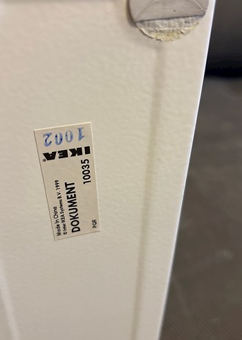 Ikea Beyaz Gri Metal Dosya Düzenleyici 3'lü. Ikea .