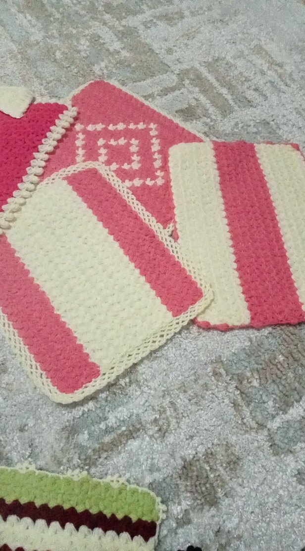 Pembe ve krem renkli banyo süngeri seti - Görsel 2