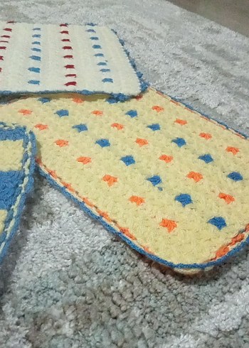 Renkli El Örgüsü Banyo Süngerleri - Görsel 4