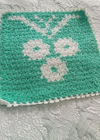 Yeşil renkli örgü banyo süngeri - Görsel 2