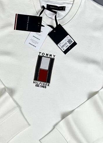 l/xl Beden beyaz Renk Tommy Hilfiger Sweatshirt