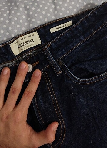 Pull Bear Lacivert Kot Pantolon Erkek