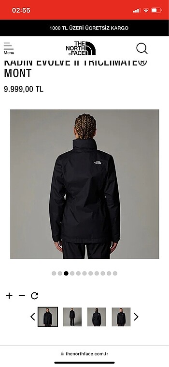 l Beden The North Face Evolve || Triclimate Mont