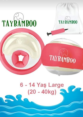 Taybamboo Çocuk Yüzme Simidi 6-14 Yaş Large