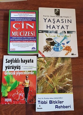 Sağlık kitapları 4 kitap 