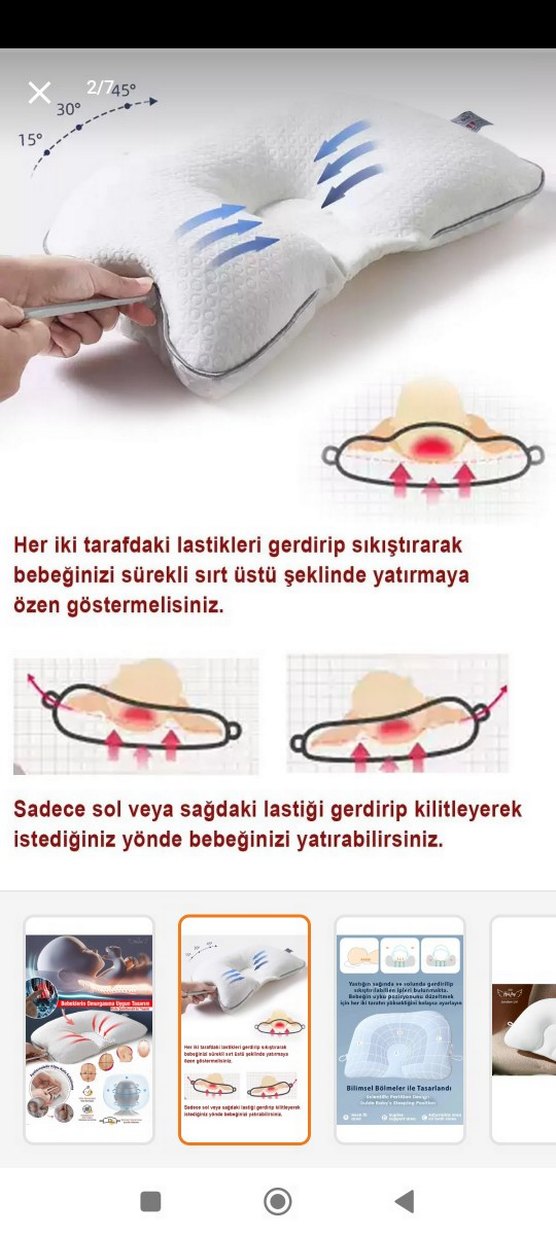 Düz kafa yastığı - Görsel 2