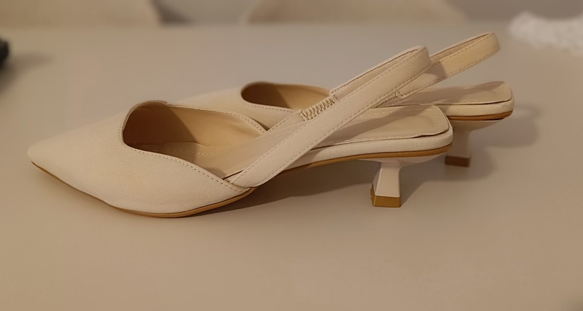 Bej Minimalist Stiletto Topuklu Kadın Ayakkabı - Görsel 5