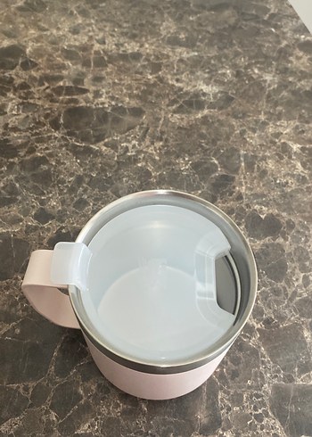 Pastel Pembe Stanley Termos Kupa - Görsel 3