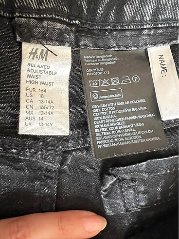 H&M Kız çocuk kot pantolon