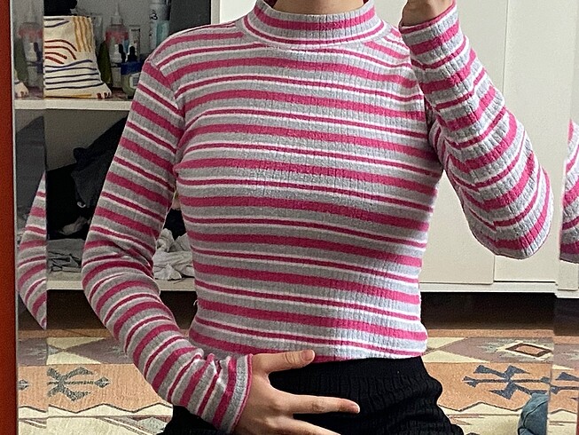 pembe cizgili triko