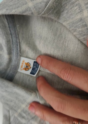 Düğmeli Gri Erkek Çocuk Ceket - Görsel 2