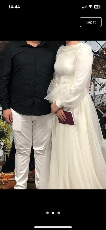 dantelli nikah elbisesi