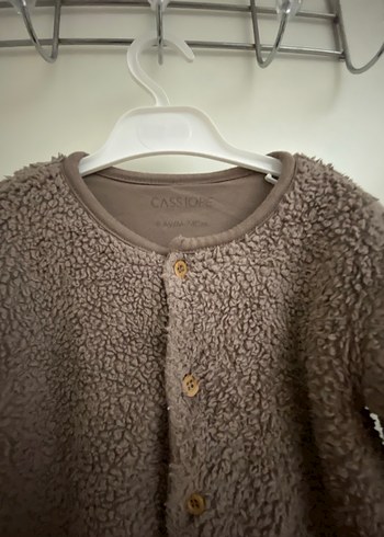 Düğmeli Kahverengi Bebek Tulum - Görsel 3