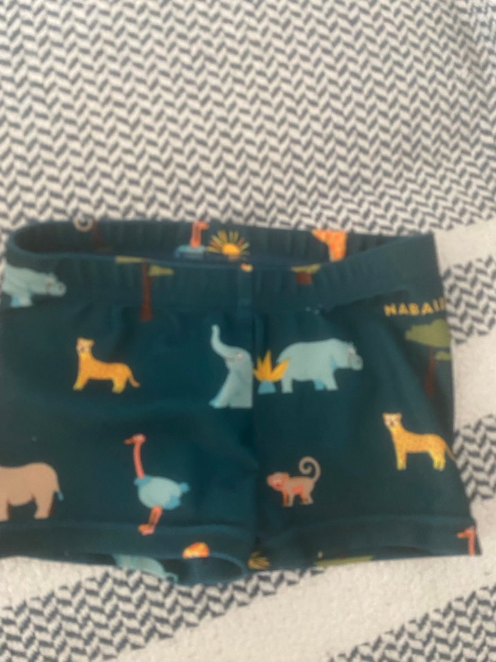 Decatlon Nabalji Erkek Çocuk Desenli Koyu Renk Mayo - Görsel 2