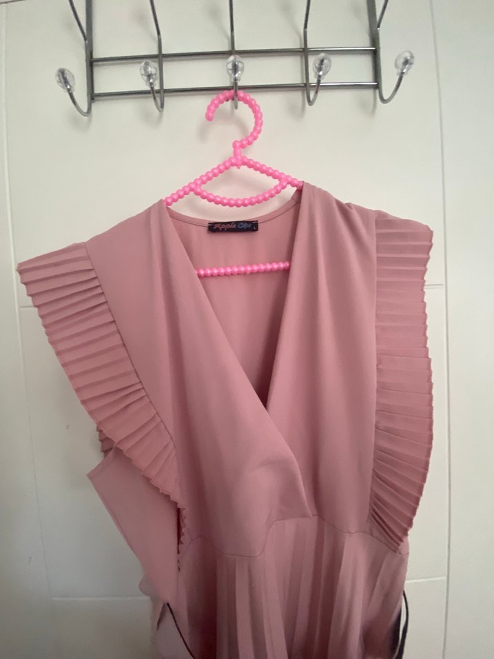 Pudra Klasik Model Elbise - Görsel 3