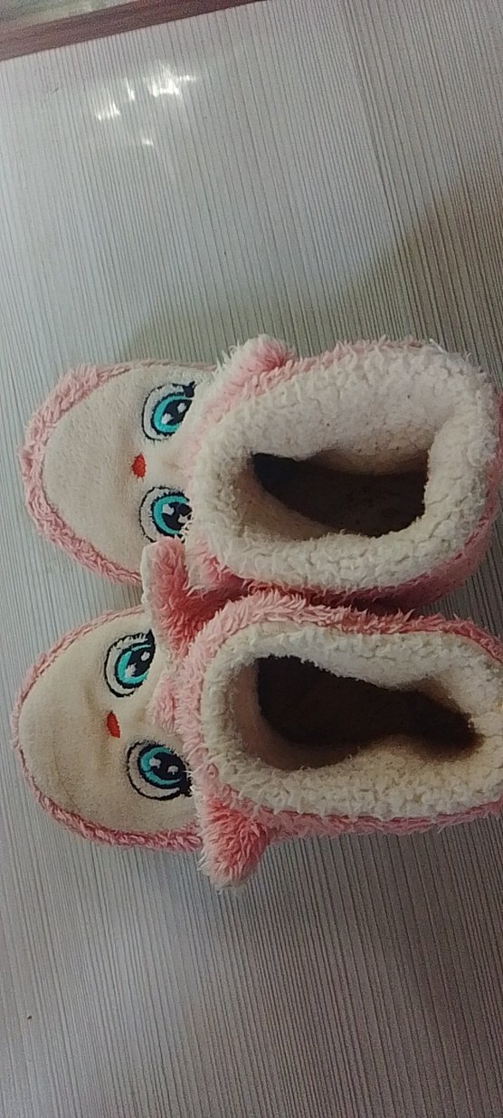 Kızlar için Pembe Peluş Ev botu 29-30 numara - Görsel 3