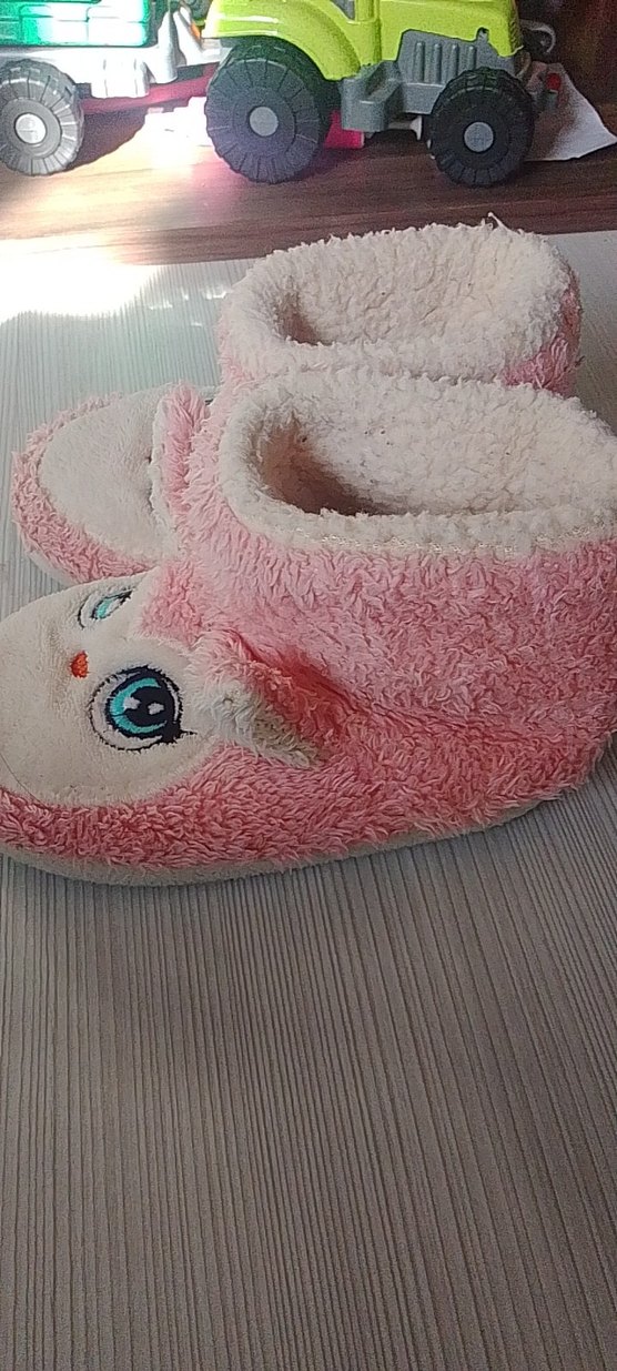 Kızlar için Pembe Peluş Ev botu 29-30 numara - Görsel 2