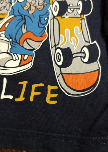 Mavi Baskılı Erkek Sweatshirt - Görsel 3