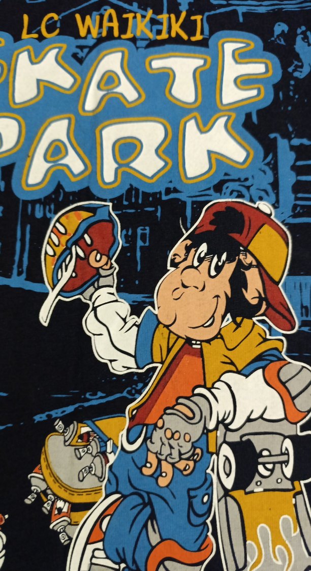 Mavi Baskılı Erkek Sweatshirt - Görsel 2