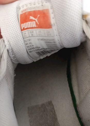 Beyaz Gri Spor Ayakkabı Puma marka orjinal - Görsel 5