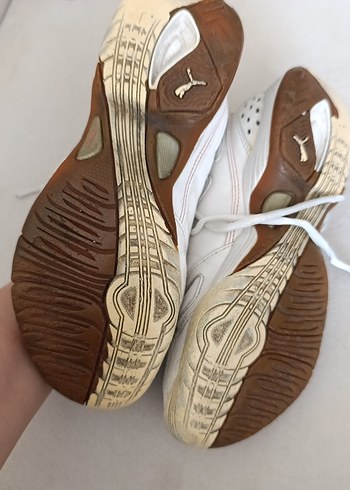 Beyaz Gri Spor Ayakkabı Puma marka orjinal - Görsel 6