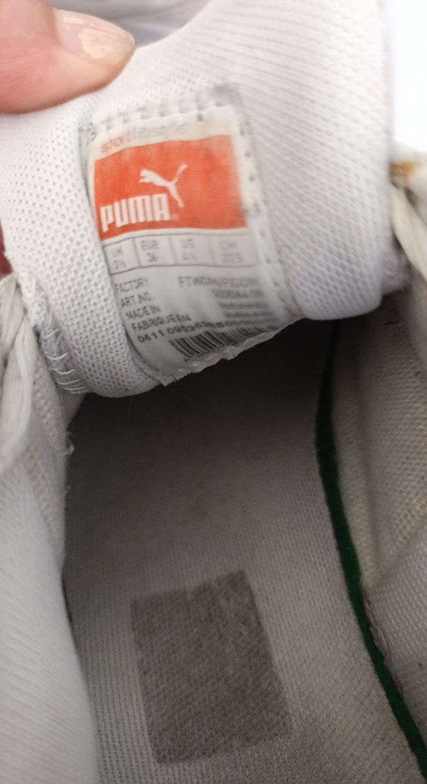 Beyaz Gri Spor Ayakkabı Puma marka orjinal - Görsel 5