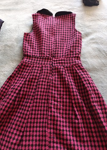 Düğmeli, Yakalı Pembe Desenli Bolero - Görsel 6