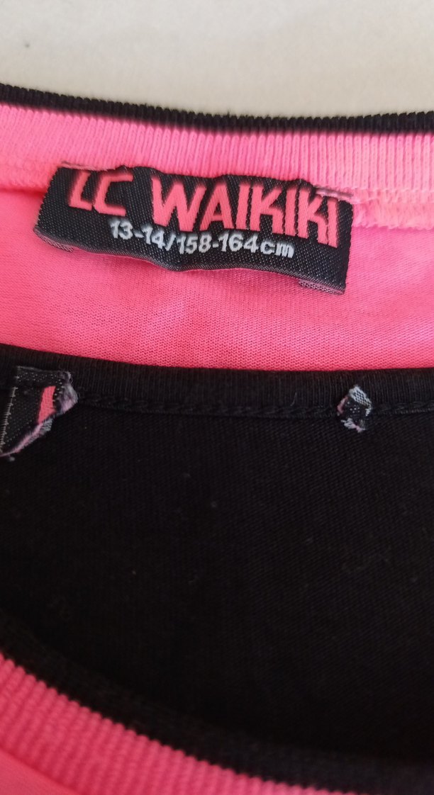 Kız Çocuk Pembe Baskılı Tişört - Görsel 4