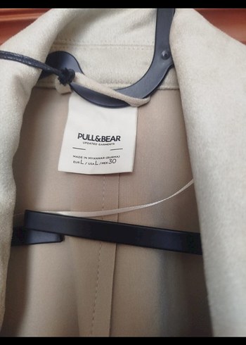 Bej Süet Kadın Trençkot - Görsel 4