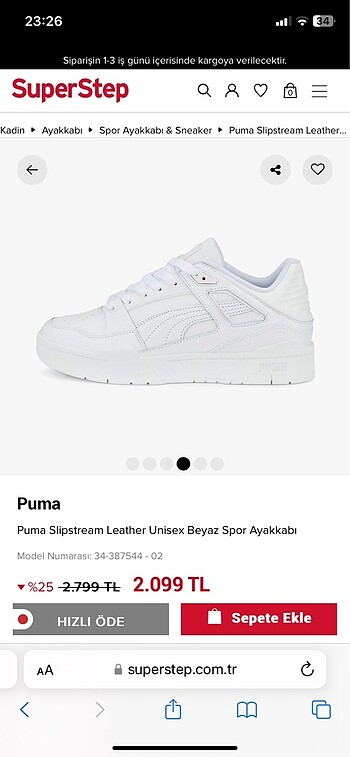 Puma puma spor ayakkabı