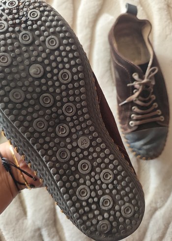 Kahverengi Vintage Erkek Ayakkabı Bağcıkları - Görsel 2