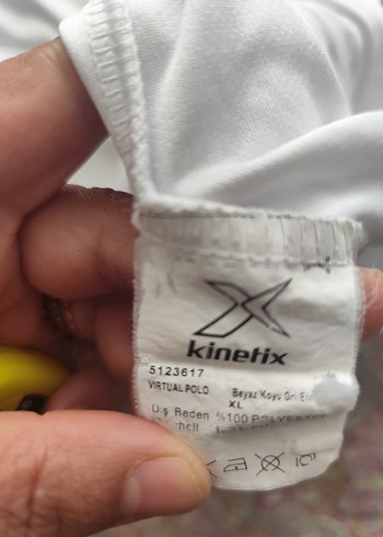 Düğmeli Beyaz Erkek Polo Tişört - Görsel 3