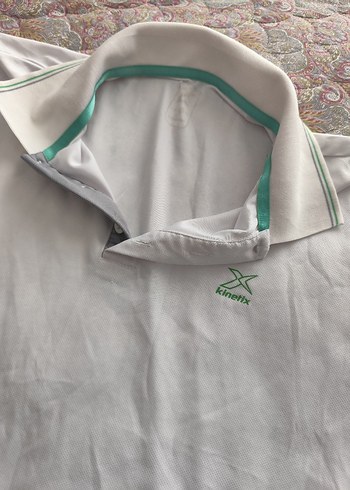 Düğmeli Beyaz Erkek Polo Tişört - Görsel 2