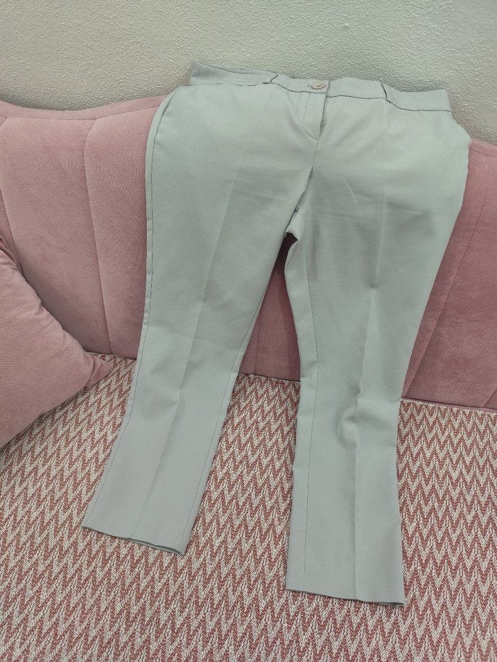 Bej Regular Fit Kadın Kumaş Pantolon - Görsel 3