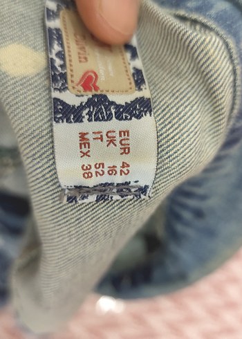 Düğmeli Mavi Kadın Kot Yelek - Görsel 2