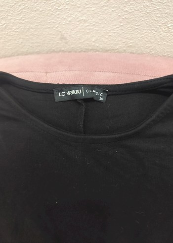 Siyah Uzun Kollu Drapeli Kadın Elbise - Görsel 3