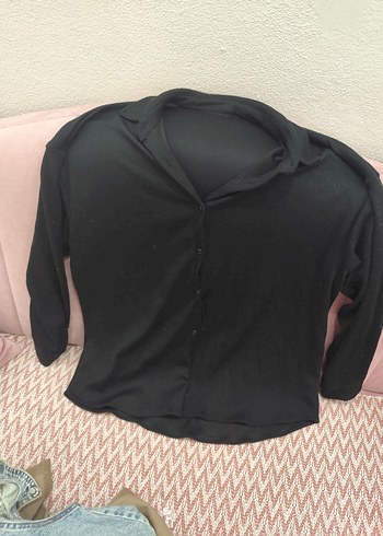 Siyah Kadın Boğazlı Triko Kazak - Görsel 3