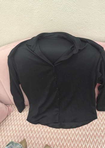 Siyah Kadın Boğazlı Triko Kazak - Görsel 2