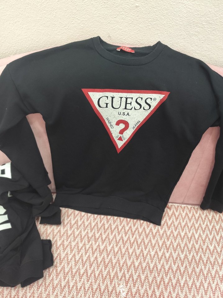 Guess Gri Baskılı Kadın Sweatshirt - Görsel 2