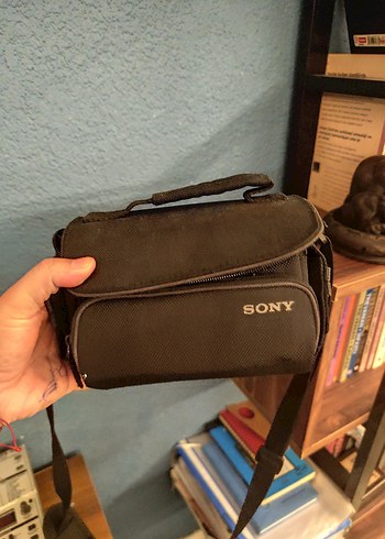 Siyah kamera Omuz Çantası Velcro Kapamalı - Görsel 2