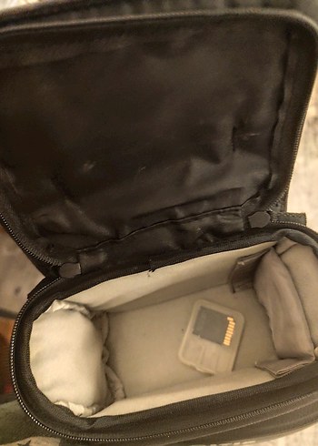 Siyah kamera Omuz Çantası Velcro Kapamalı - Görsel 3