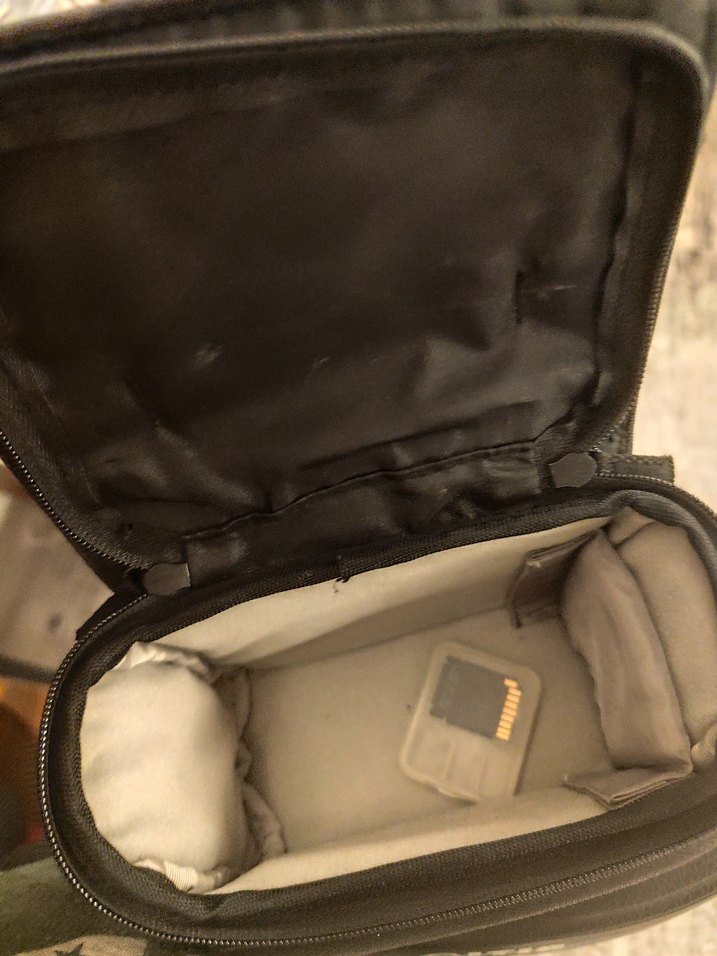 Siyah kamera Omuz Çantası Velcro Kapamalı - Görsel 3