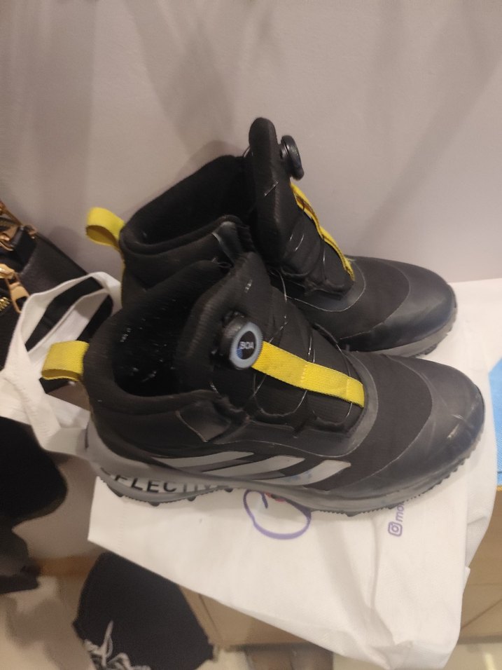 Sokak Stili Erkek Çocuk Sarı-Gri Bantlı Bot - Görsel 4