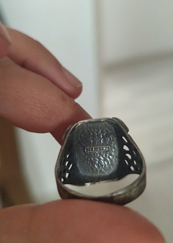 Gri Vintage Biker Erkek Yüzük - Görsel 2