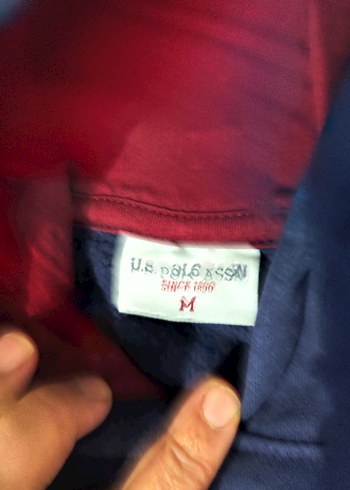 Erkek Lacivert USPA Kapüşonlu Sweatshirt - Görsel 2