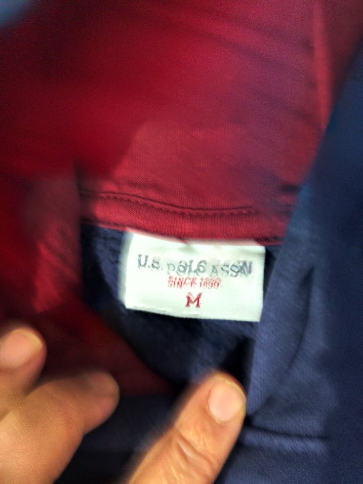 Erkek Lacivert USPA Kapüşonlu Sweatshirt - Görsel 2